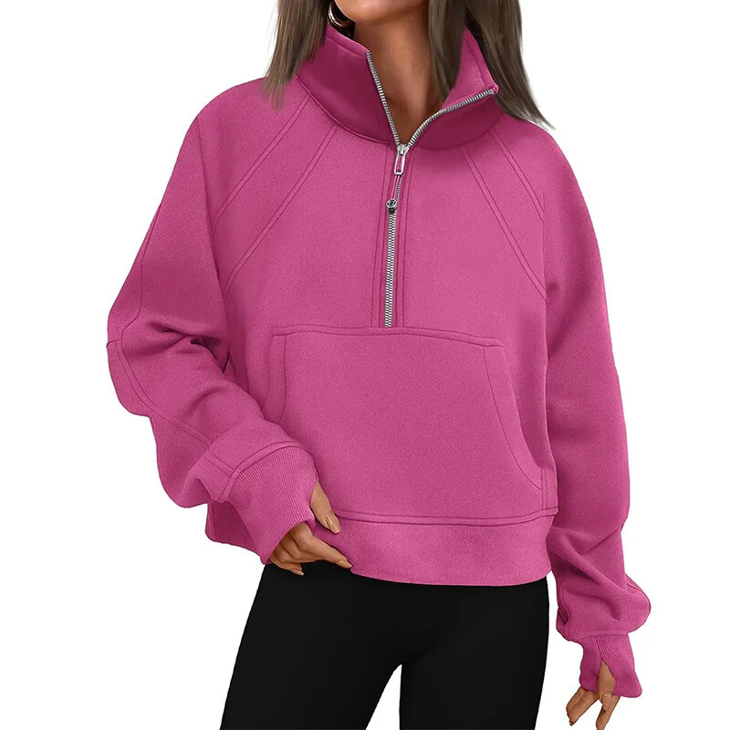 Nove ženske majice s kratkim rukavima Proljetna i jesenska slobodna majica s dugim rukavima s gornjim džepovima za žene