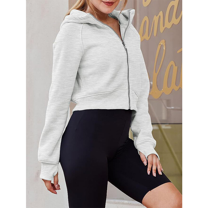 Tõmblukuga kapuutsid Naiste riided Paksud dressipluusid Talvise soojad riided Naistele Tugevad pikkade varrukatega kapuutsiga topid Ülerõivad mantlid