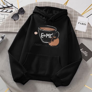 Emc Energy Milk Coffee Hoodie Дамски полар Удобни топли суичъри с качулка Модни ежедневни универсални суичъри Спортни оригинални базови дрехи