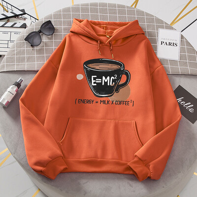 Emc Energy Milk Coffee kapuutsid Naiste fliis Mugav soe kapuuts Mood vabaaja kõik sobivad kapuutsiga sportlikud algsed põhiriided