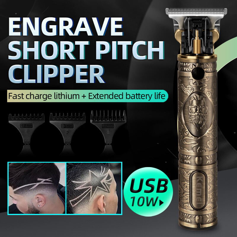 Kemei električni aparat za šišanje Profesionalni brijač Carving trimer Punjivi aparat za šišanje Relief bežični trimer za muškarce KM700B