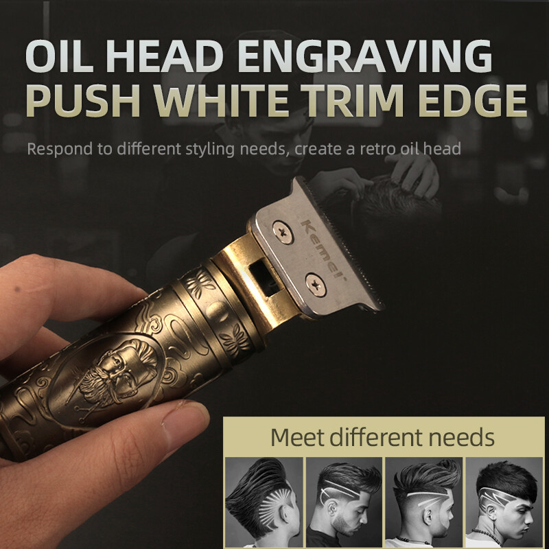 Kemei električni aparat za šišanje Profesionalni brijač Carving trimer Punjivi aparat za šišanje Relief bežični trimer za muškarce KM700B
