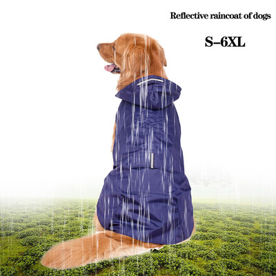 Pelernă de ploaie pentru câini de talie mică, mare, haine reflectorizante impermeabile pentru câini, haine pentru caini, labrador, chihuahua, haine de ploaie, costume pentru animale de companie
