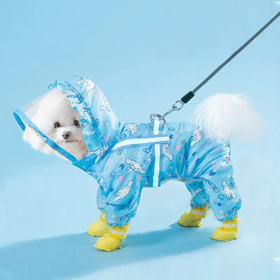 Kabanica za pse za kućne ljubimce Vodootporna reflektirajuća kabanica za male srednje pse Odjeća za pomeranske pse Teddy Bichon Odjeća za kišu na otvorenom