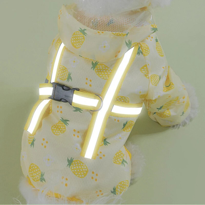 Kabanica za pse za kućne ljubimce Vodootporna reflektirajuća kabanica za male srednje pse Odjeća za pomeranske pse Teddy Bichon Odjeća za kišu na otvorenom