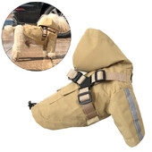 Veekindel peegeldav kutsikakoera vihmamantel Classics lemmikloomade vihmamantel rakmetega väikestele koertele Pommeri taksikoer, veekindel