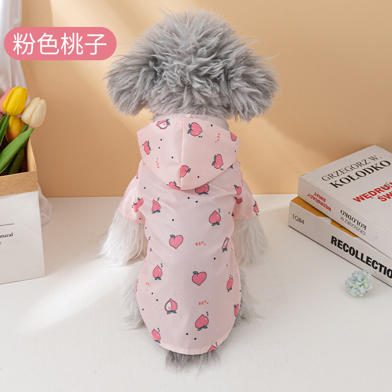 Lemmiklooma vihmamantel suvemood lühikeste varrukatega koer veekindlad riided kutsikate mantel koera vihmamantel õues mantel Bichon šnautser Welsh