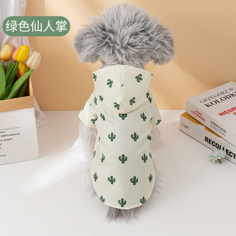 Lemmiklooma vihmamantel suvemood lühikeste varrukatega koer veekindlad riided kutsikate mantel koera vihmamantel õues mantel Bichon šnautser Welsh