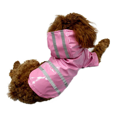 Kabanica za pse Kišna jakna za kućne ljubimce Vodootporni reflektirajući pončo za štene Lagana kabanica za ljubimce s rupom za povodac Kišna odjeća za mačke za male pse