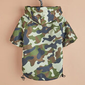 Lemmiklooma vihmamantel 1 tk kasside ja koerte tuule- ja veekindel vihmamantel suvine hingav kamuflaaž peegeldav vihma pontšo väike ja keskmine