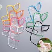 Šunų lietpaltis, vandeniui atsparus permatomas šunų drabužis, striukė su gobtuvu mažiems, vidutiniams dideliems šunims, naminiams gyvūnėliams lauke pasivaikščiojimo lietaus striukė