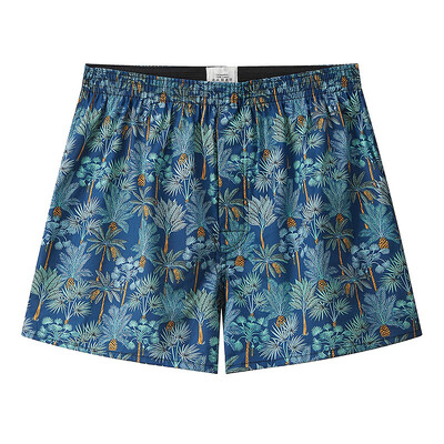 S-XL meeste puuvillane aluspesu Bokserpüksid vabaaja ruuduline elastne vöökoht, nööp Meeste bokserpesu Mugavad lühikesed püksid koju