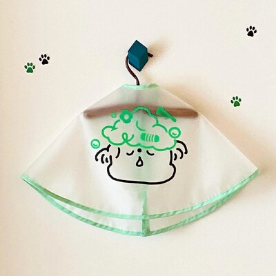 Ρούχα για σκύλους για κατοικίδια Ρούχα μανδύα κούρεμα μανδύα για σκύλους γάτες δάκρυ Περιποίηση προσώπου Αδιάβροχο αδιάβροχο ύφασμα κάπα Προμήθειες για κατοικίδια