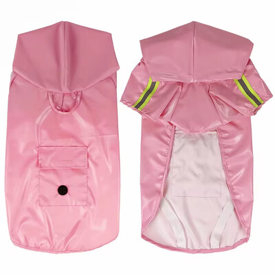 Pelenă de ploaie pentru câini, mică, medie, mare, confortabilă, reflectorizantă, pentru animale de companie, haine ploioase pentru câini, în aer liber, pelerina impermeabilă, haine de ploaie pentru animale de companie