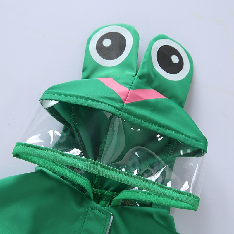 Pseća kišna kabanica s kapuljačom i kapuljačom Vodootporna kišna jakna za pse s reflektirajućom trakom Podesivi remen oko trbuha za šetnju na otvorenom