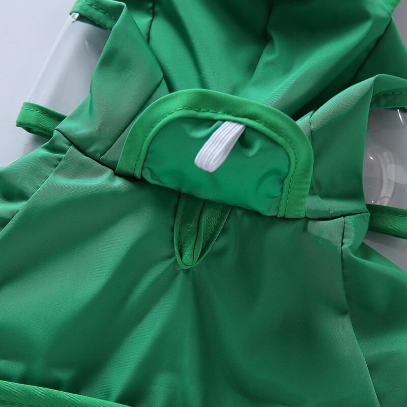 Pseća kišna kabanica s kapuljačom i kapuljačom Vodootporna kišna jakna za pse s reflektirajućom trakom Podesivi remen oko trbuha za šetnju na otvorenom