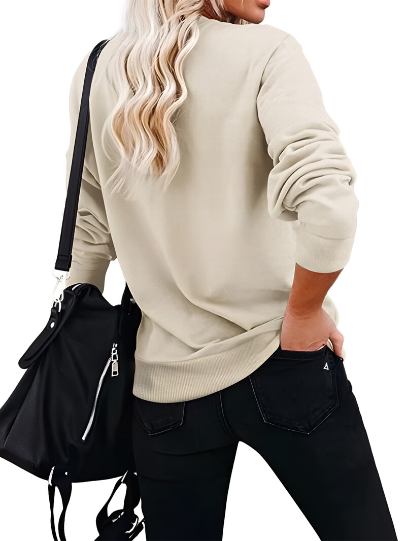 Ženska proljetna i jesenska široka majica sa zabavnim printom slova, padajućim rukavima na ramenima, pulover bez šešira Ležerne kratke majice