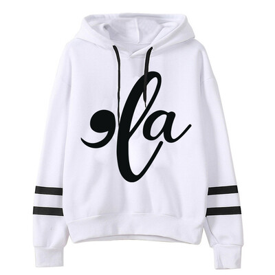 Ulične ženske dukserice Smiješne majice s kapuljačom s otisnutim zarezom i okruglim izrezom Opušteni pulover dugih rukava s uzicom Flis ženski s kapuljačom