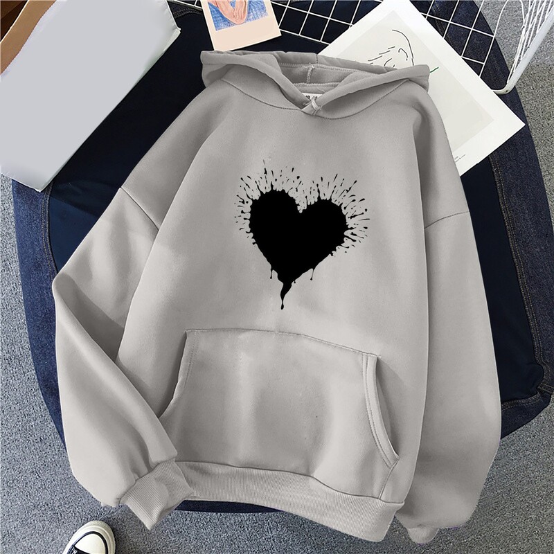 2024. aasta piiriülene e-kaubandus Euroopa jaama mugav meeste ja naiste armastusmustriga kapuuts, kapuutsiga taskujoonised