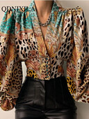 Novo u proljeće ljeto Ženska košulja Temperamentni kardigan s V-izrezom oko struka, dugih rukava, košulja s lanternastim rukavima, bluza, ženske majice