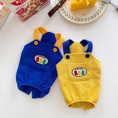 Ljetni kombinezon za pse za kućne ljubimce Odjeća za štene 2024. Ležerne kombinezone za kućne ljubimce Hlače za pse u boji Block Bichon Pug Chihuahua Tregeri Kaput za pse