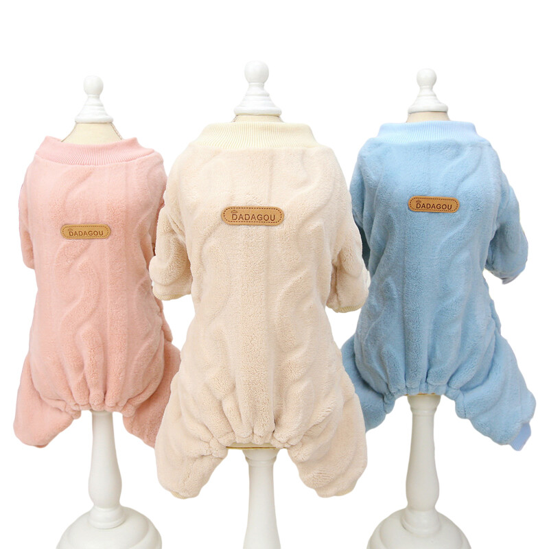 Ζεστή φόρμα σκύλου πιτζάμες για μεσαίου μεγέθους σκύλους γάτες Ρούχα Chihuahua Yorkie Ρούχα Shih Tzu Coat Pug Poodle