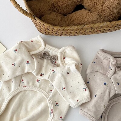 Kućni ljubimac Cvjetni uzorak Odjeća s četiri noge Teddy Ljetna odjeća Bodi za male pse Pomeranac Udoban pulover Maltezer Kućna odjeća