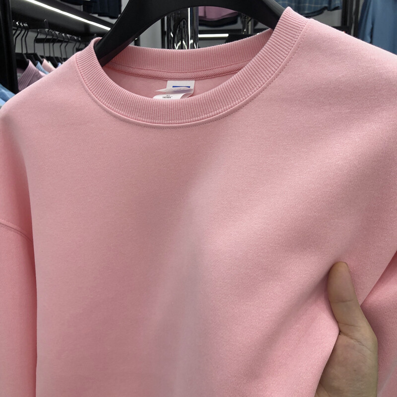 Απλές casual γυναικείες μπλούζες Μόδα καθημερινή μόδα Μασίφ κουκούλα με λαιμόκοψη Casual λευκό ροζ κόκκινο τοπ για το φθινόπωρο