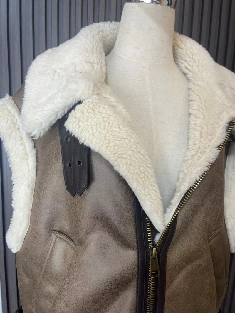 UNIZERA 2023 Jesen/Zima Novi proizvod Nova ženska modna ležerna majica bez rukava s polo izrezom i patentnim zatvaračem u tri boje od flisa