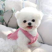 Puppy Ljetni traper tregeri Jednobojna odjeća za pse Bichon pulover s uzicama Teddy Meka majica bez rukava