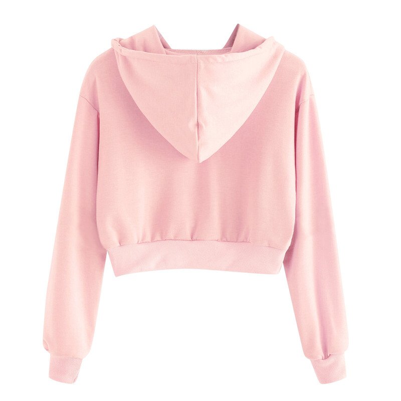 Modne majice s kapuljačom s printom umjetnih trepavica Ženske Harajuku puloveri Šminka Hipster grafičke majice s kapuljačom Ženske kratke majice s kapuljačom