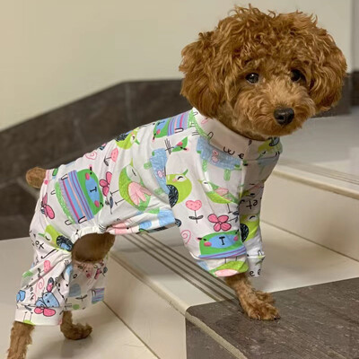 Dulce Pet Dog Salopetă Pijama pentru câini de talie mică Shih Tzu Yorkshire Terrier Pijama Salopete Cățeluș Pisică Haine Îmbrăcăminte pijama chien