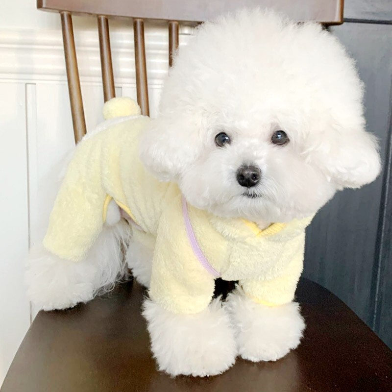 Zimski topli kombinezoni za pse Mekani kombinezoni za kućne ljubimce Modne pidžame za štene Slatki jednobojni kombinezoni za mačke Kostimi za psa čivave francuskog buldoga