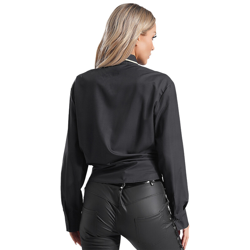 Ženska starinska majica s printom, ležerna košulja s dugim rukavima i dugmadima, dnevna odjeća, kostim kaubojke za cosplay, tematsku zabavu, praznike