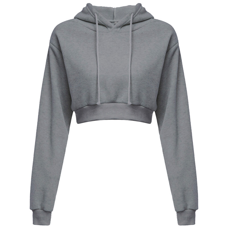 Nova modna ženska majica s kapuljačom, kratki kaput, sportski pulover, majice s kapuljačom, ženska jesensko-zimska odjeća, kratki gornji dio, majica s kapuljačom