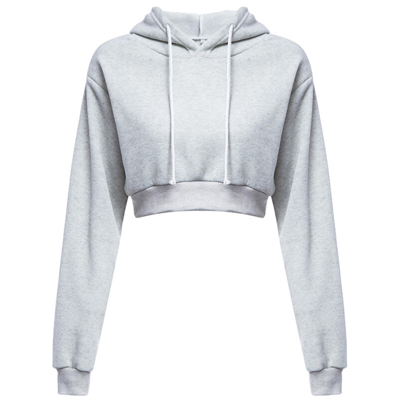 Nova modna ženska majica s kapuljačom, kratki kaput, sportski pulover, majice s kapuljačom, ženska jesensko-zimska odjeća, kratki gornji dio, majica s kapuljačom