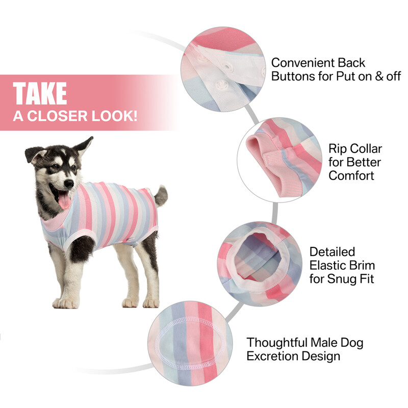 Kirurško odijelo za kućne ljubimce Odijelo za oporavak Fiziološki kombinezon Prsluk protiv lizanja Njega Odjeća za održavanje Potrepštine za pse Proizvodi za kućne ljubimce