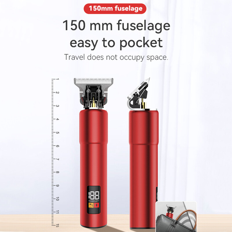 Originalna Kemei vodootporna bežična brijačka oštrica trimera za kosu Can Be Zero Men Snažni električni trimer za bradu Stroj za šišanje kose