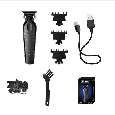 Kemei KM-2299 bežični trimer Type-c punjivi električni aparat za šišanje Barber Zero Gapped Finish Stroj za šišanje 7000rpm