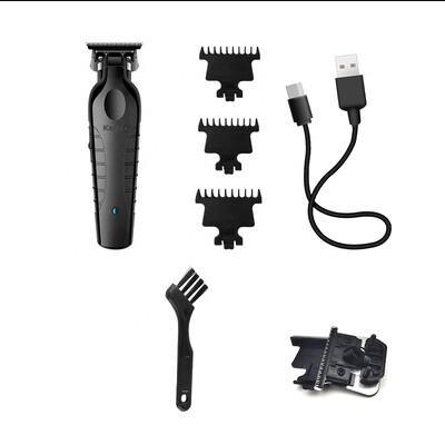 Kemei KM-2299 bežični trimer Type-c punjivi električni aparat za šišanje Barber Zero Gapped Finish Stroj za šišanje 7000rpm