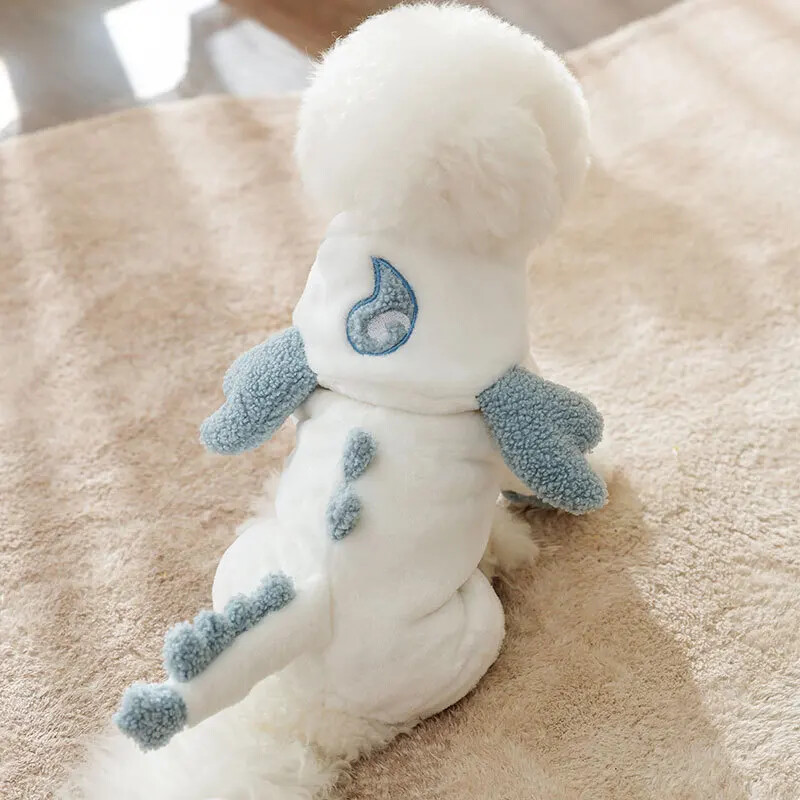 Zimska odjeća za pse Slatko transformacijsko odijelo Pas za kućne ljubimce Dinosaurus Pulover Teddy Plišana četveronožna odjeća Odjeća za kućne ljubimce Noć vještica 2023.