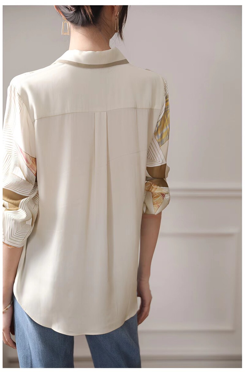 Moetrükk naiste särgid Uued elegantsed Naiste pluusid 2023 Kevad-sügis pikkade varrukatega särgid Topid Blusas Mujer