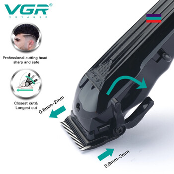 VGR Original Electric Hair Clipper Professional Hair Trimmer for Men Beard hair cutting Machine Digital Display V-282