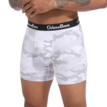 GlareBan Марка Camo Boxer за мъже Гащи Бельо Мъжки и долни гащи Homme Луксозен комплект Shorts Boxer Slip Kit 2024 Секси