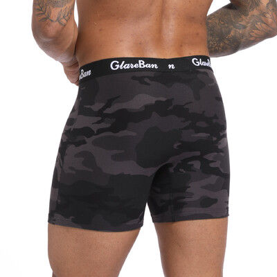 GlareBan Brand Camo Boxer pentru bărbați Chiloți Lenjerie de corp pentru bărbați și chiloți Homme Set de lux Pantaloni scurți Box Slips Kit 2024 Sexy
