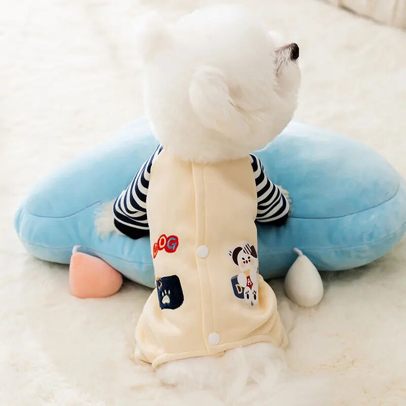 Korejska verzija odjeće za simpatične pse iz crtića, kombinezoni za četveronožne pse, Teddy, Chihuahua, potrepštine za kućne ljubimce, tople zimske pidžame