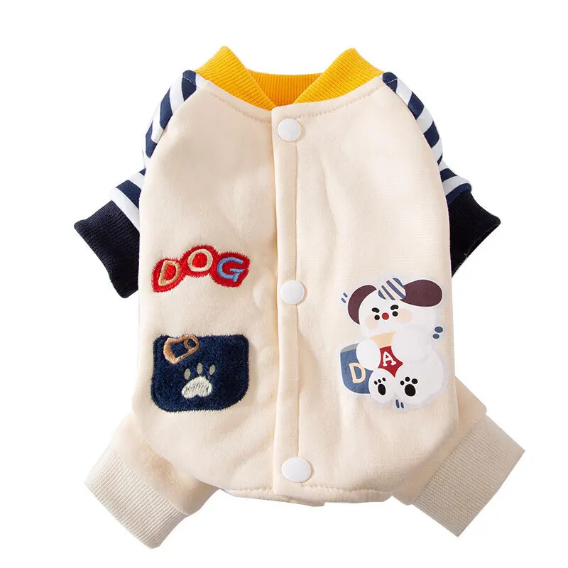 Korejska verzija odjeće za simpatične pse iz crtića, kombinezoni za četveronožne pse, Teddy, Chihuahua, potrepštine za kućne ljubimce, tople zimske pidžame
