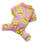 Kevad- ja suvised lemmikloomariided armsad multifilmid, parditrükiga koerte kombinesoonid, pehmed polüestrist kutsikate pidžaamad, hubased koertele kassid