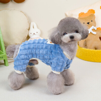 Σκύλοι και γάτες Χειμερινή και Φθινοπωρινή Ολόσωμη Πιτζάμες Star Design Μαλακή αθλητική φόρμα Pet Puppy Pants T-shirt