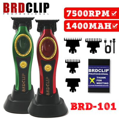 BRDCLIP BRD101 Mașină de tuns cu gradient pentru sculptură profesională Mașină de tuns păr cu finisaj pentru frizer cu suport de încărcare